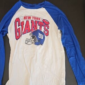 Team Apparel Blue and White Long Sleeve Tee